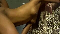 Stepsister moans nonstop on my black cock before and after rain hits