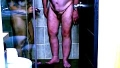 Watch Huge Cock Gape Shaved Pussy Before Ball Kicking Assault