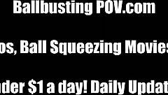 Your Ballbusting Femdom Mistress Delivers Ten Brutal Kicks POV BDSM