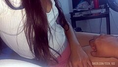 Skinny Latina Teen Begs for Anal While I Grope Her Tits!