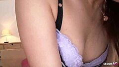 Japanese teen in pantyhose endures rough casting fuck and deep creampie in uncensored JAV