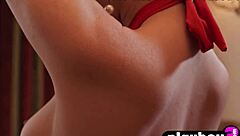 li moon slips off her dress posing as petite asian natural beauty