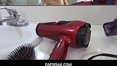 귀여운 18+ 의붓언니 브라이어 로즈 빅애스 욕실 POV 박기