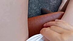 gretala spreads juicy pussy outdoors, wanna see it get some air?