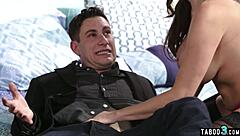 Ariella Ferrera moans hard as busty milf housewife rides big cock