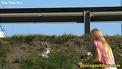 ever found the perfect outdoor spot for pissing fetish fun?