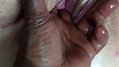 Juicy fat ass maid flashes wet milf pussy in shorts before black cock creampie missionary