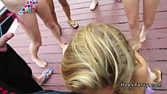 Nasty college amateurs turn wild party into hardcore orgy with big cocks