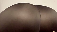 Watch her athletic ass shake in yoga pants during solo rope bondage vibrator squirt.