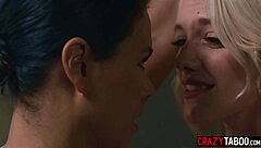 Whoa big tits blonde Kenna James licks Asian milf Dana Vespoli👅