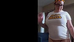 MS BRICK HOUSE SWALLOWS BLACK COCK CUM IN BIG TITS SHOW