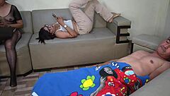 milf stepmom rips clothes fucks stepson while friend watches gaping