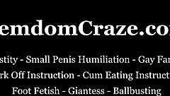 get on your knees pathetic slave as mistress dominates your worthless urges completely!