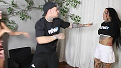 comi a mina da escola e fui pego no flagra with blowjob anal and pussy licking