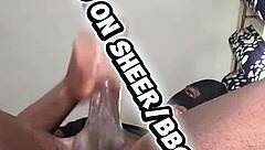 Freaky oiled teen's huge closeup pussy masturbation in dorm for step sister's bedtime viewing.