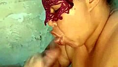 she's a fat puta peluda worshipping ass while her cuckold watches her get fucked homemade