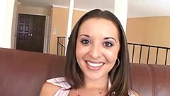 Andrea Ash's Shaved Pussy and Ass Crave Monster Cock Facial Cumshot in Heels