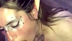 dulce blows pete with her big natural tits turkish slut part 2