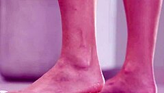 4k footfetish fruits crushed under bare feet high heels.