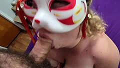 chubby fox gives her man a loving homemade blowjob and ride