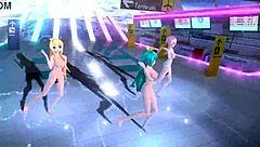 Bold Hatsune Miku Rin Luka Full Nude Body Reveal