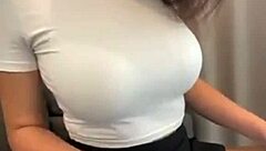 stepmom hikes up her short skirt to flash that bra