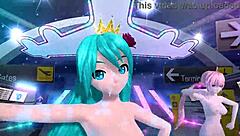Bold Hatsune Miku Rin Luka Full Nude Body Reveal
