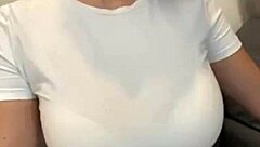 stepmom hikes up her short skirt to flash that bra