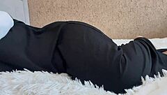 Young arab teen 18+ spends her day comfortably without panties