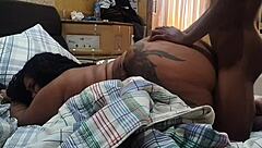 bbw gordinha takes anal creampie from big black cock