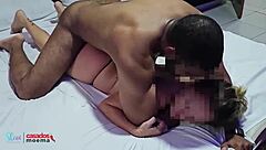 hotwife gives her pussy and ass to bbc bull then calls cuck for dp threesome