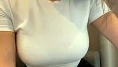 stepmom hikes up her short skirt to flash that bra