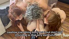 festinha dominadoras called 3 huge cocks humiliate corno tripla dose!!