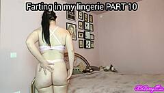 New Romanian Wife Farts in Lingerie During Kinky Femdom Roleplay