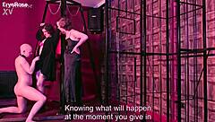 Succubus chains first victim for kinky lesbian pussy licking bondage?