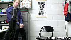 senior officer trains rookie on deep body search with cock fingering pussy