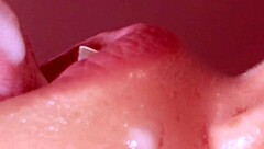 japanese babe sucks cock up close then swallows cum 😍 uncensored blowjob