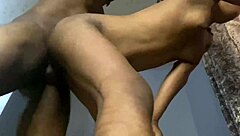 she spreads wide craving deep pussy pounding from black stud in fishnets highlighting her petite natural tits frame.