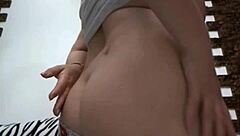 thick milf flaunts her perfect huge tits up close