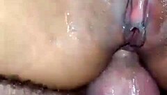 Homemade Girlfriend Bent Over Doggystyle for First Time Anal Assfucking
