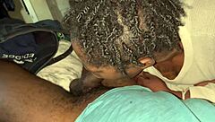 you ready for this submissive slut's deepthroat swallow on black cock?