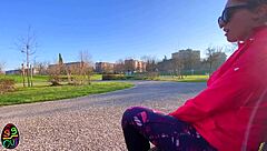 i run in the park then turn slut getting anal fucked deep and squirting everywhere