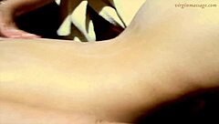Petite Virgin Vika's Hairy Pussy Massaged