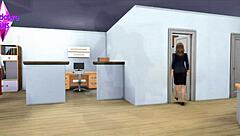 Old Wife Cuckolds Husband with Friend and Boyfriend in Sims 4 Story