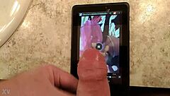 Tribute Cumshot Blasts Masked Nympho2225 Face!