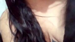 Latina Amateur Shakes Big Shaved Ass with Dildo Close-Up Toy Play