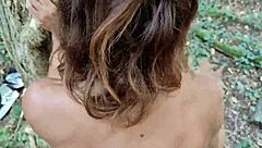 doggystyle blowjob on big cock in brittany woods