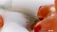 Privateblack hot blonde Marica Chanelle takes black cock anal outdoors