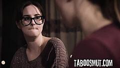 husband rams mistress's ass doggystyle while wife watches close.