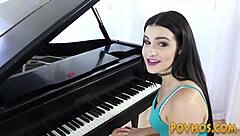 innocent newbie babe's pov blowjob leads to hardcore plowing surprise